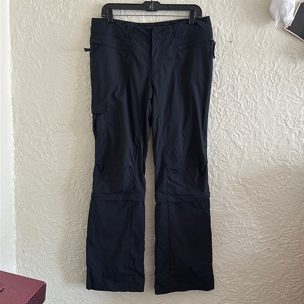 Rei Black Convertible Cargo Hiking Pants Capris 10 Gem